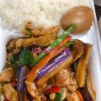 Best Sauteed Eggplant with Chicken & Salt Fish in Queens, NY